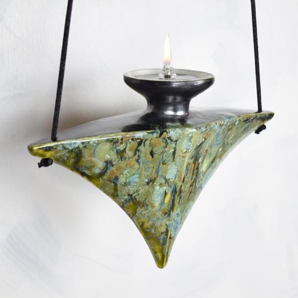 Deco Lamp in Lively Green Glaze picture