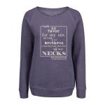 I ask no favor for my sex sweatshirt - indigo