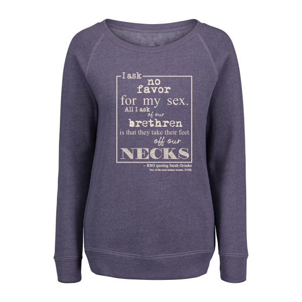 I ask no favor for my sex sweatshirt - indigo picture