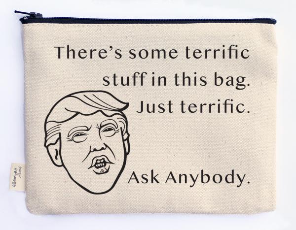 trump terrific zipper pouch picture