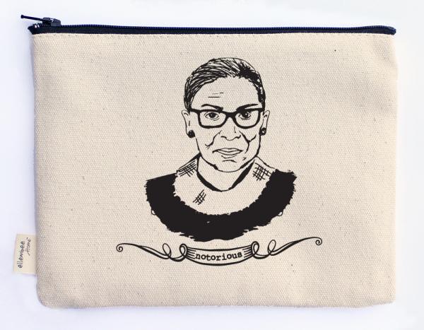 notorious RBG zipper pouch picture