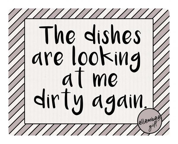the dishes are looking at me dirty again Swedish dishcloth picture