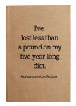 Five year diet notebook