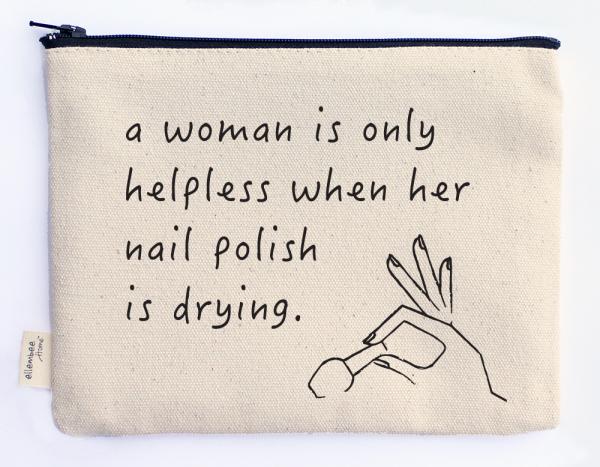 helpless nails drying zipper pouch