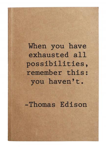 Thomas Edison notebook