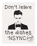 don't leave the dishes N'sync Swedish dishcloth