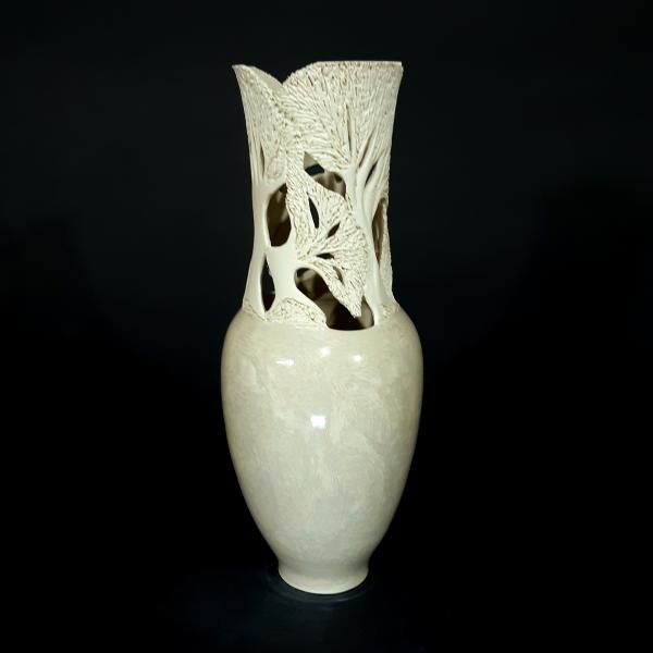 Porcelain Vase With 6 Trees Glazed picture