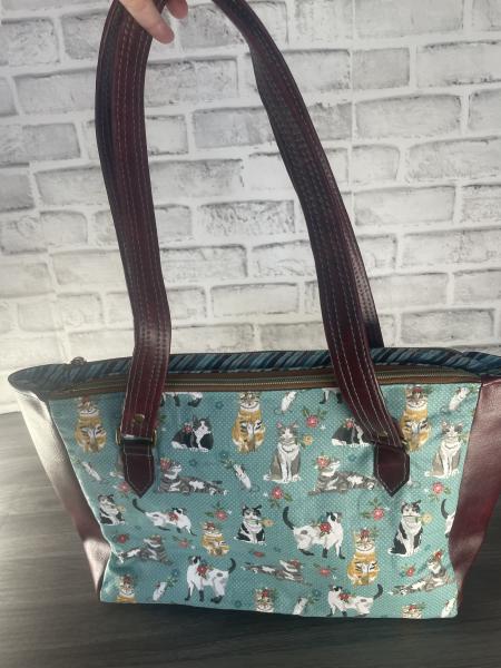 Sage Green Cat Hand bag