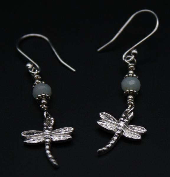 Dragonfly Earrings with Amazonite picture