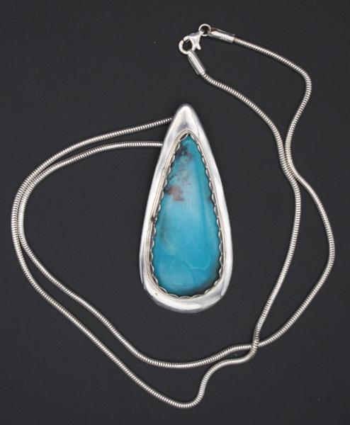 Large Teardrop Turquoise Necklace picture