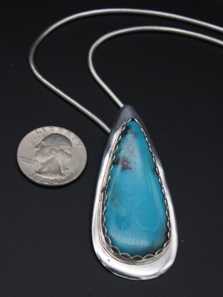 Large Teardrop Turquoise Necklace picture