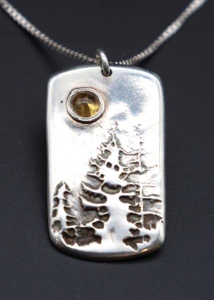 Forest Necklace with Citrine Cabochon picture