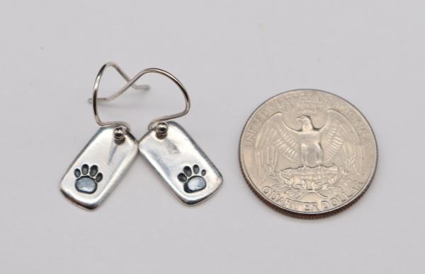 Paw Print Tag Earrings picture