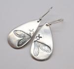 Dragonfly Teardrop Earrings