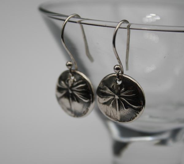 Small Domed Dragonfly Earrings picture