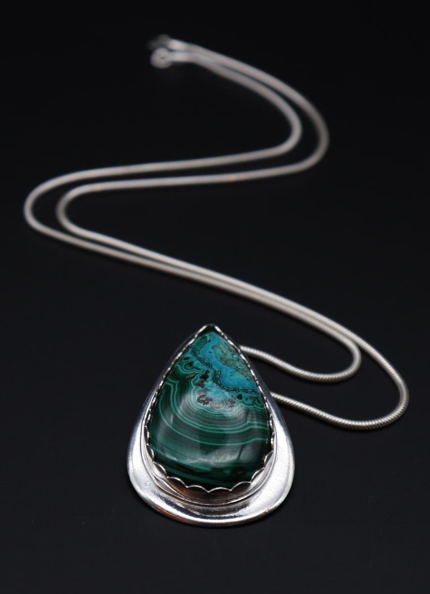 Malachite and Chrysocolla Necklace picture