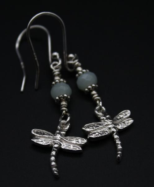 Dragonfly Earrings with Amazonite picture