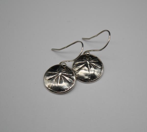 Small Domed Dragonfly Earrings