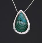 Malachite and Chrysocolla Necklace