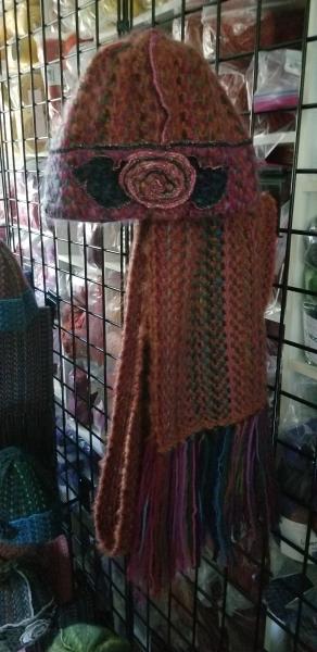 Hat and  Mohair Scarf Sets