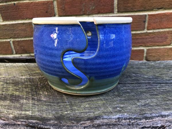 Blue Yarn Bowl