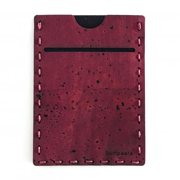 Eco-friendly Card and Phone Wallet - Wine