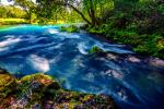 Big Spring Outflow Current River Van Buren MO - 24X16 - Aluminum Print