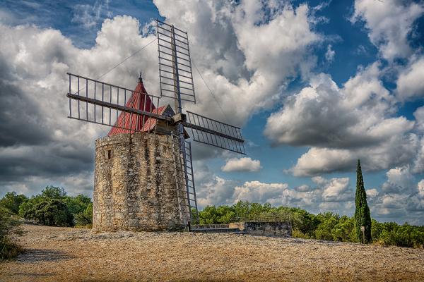 Moulin De Daudet Fontvieille France - 18X12 - Aluminum Print picture