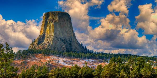 Devils Tower National Park WY - 30x15 - Aluminum Print