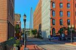 St Louis Arch Laclede Landing 1st Street - 18X12 - Aluminum Print