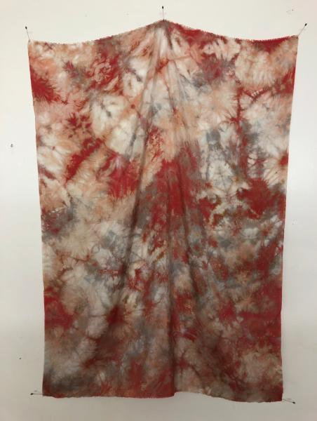 Hand-dyed Red Silk
