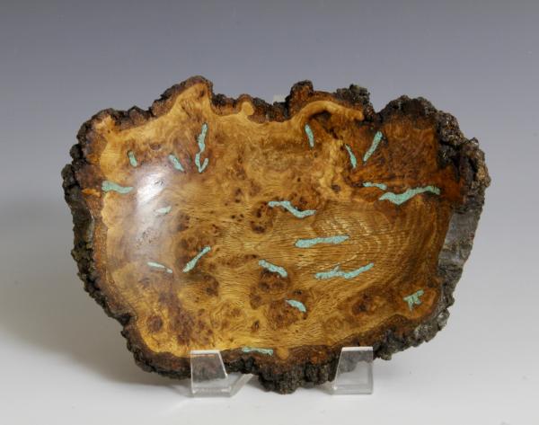 Natural Edge Oak Burl Dish