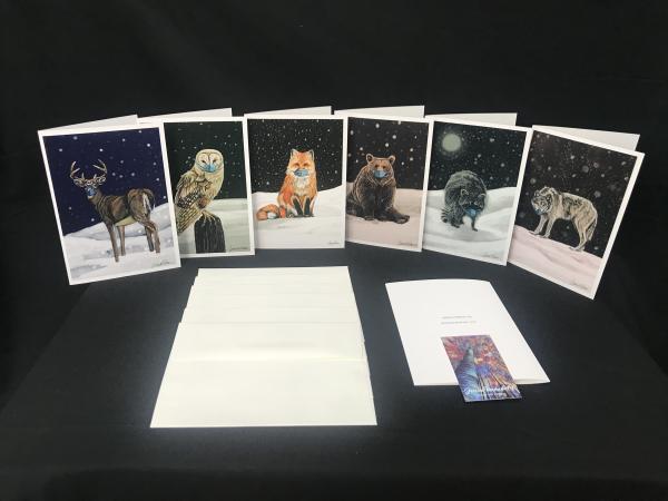 Masked Animals Greeting Cards