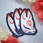 Kitsune Mask Sticker