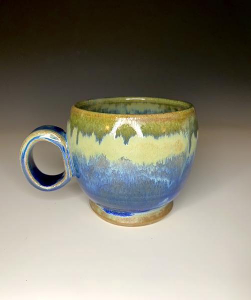 Cobalt & Sage Mug (Circular handle)
