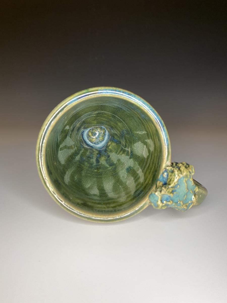 Turquoise & Sage Rock Textured Tumbler Mug picture