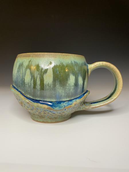 Sage & Cobalt Cobbled Mug