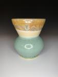 Seafoam & Sand Wide Mouth Vase