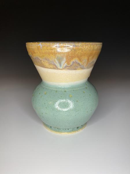 Seafoam & Sand Wide Mouth Vase