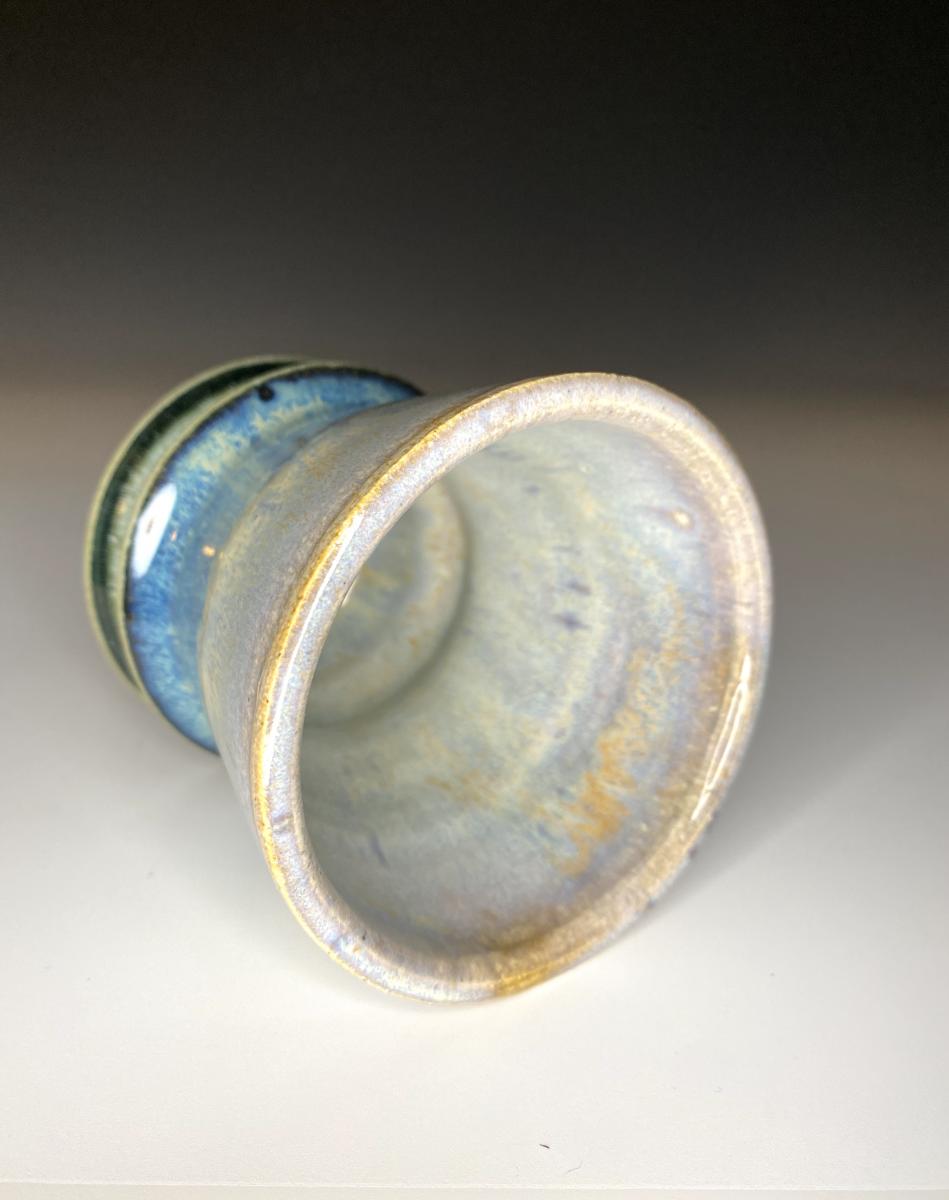 Rainbow Cream & Green Yunomi (6 ounces) picture