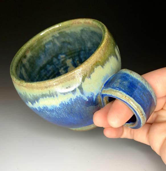 Cobalt & Sage Mug (Circular handle) picture