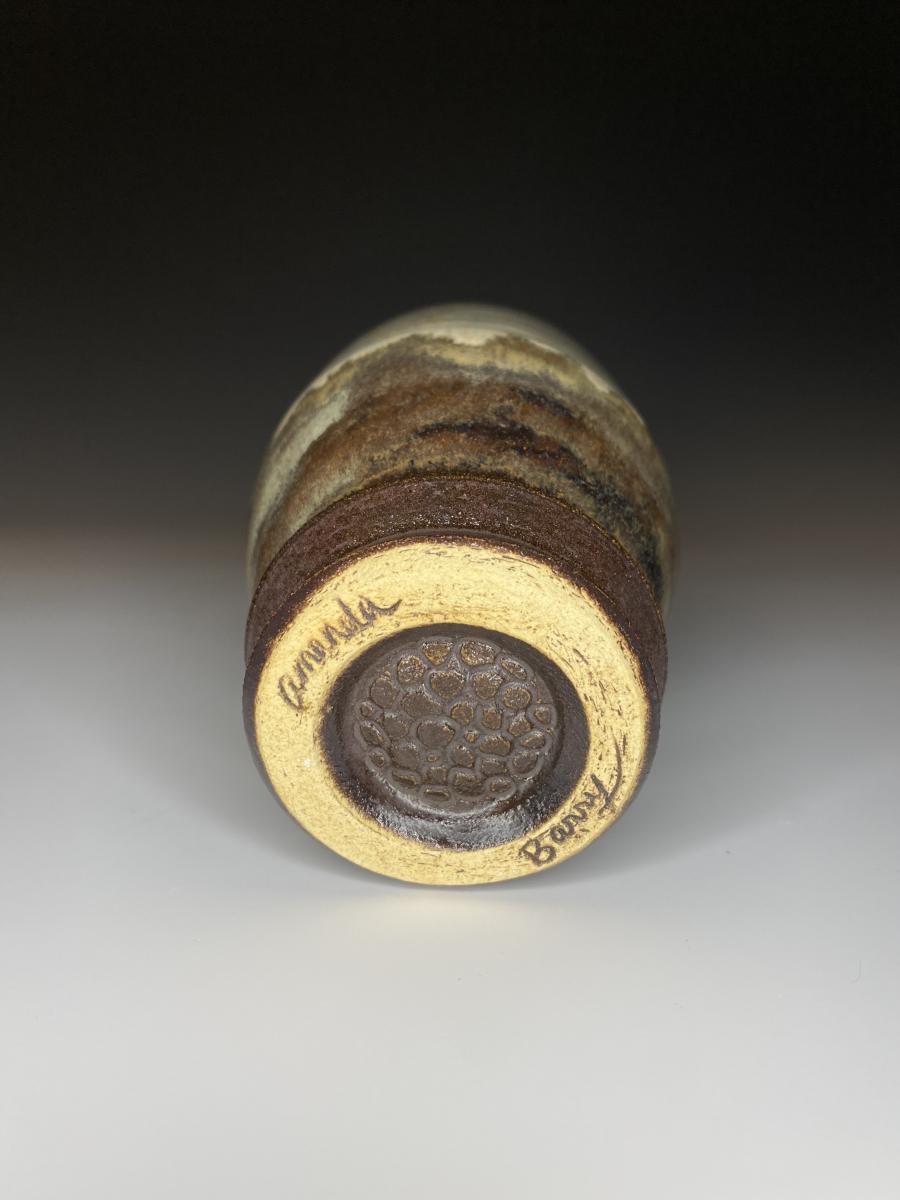 Cream and Brown Wine Tumbler picture