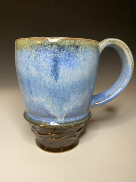 Stratus Blue Mug with Carvings (11 ounces) picture