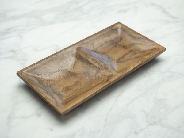 Curly Oak Jewelry Dish, Valet Tray picture