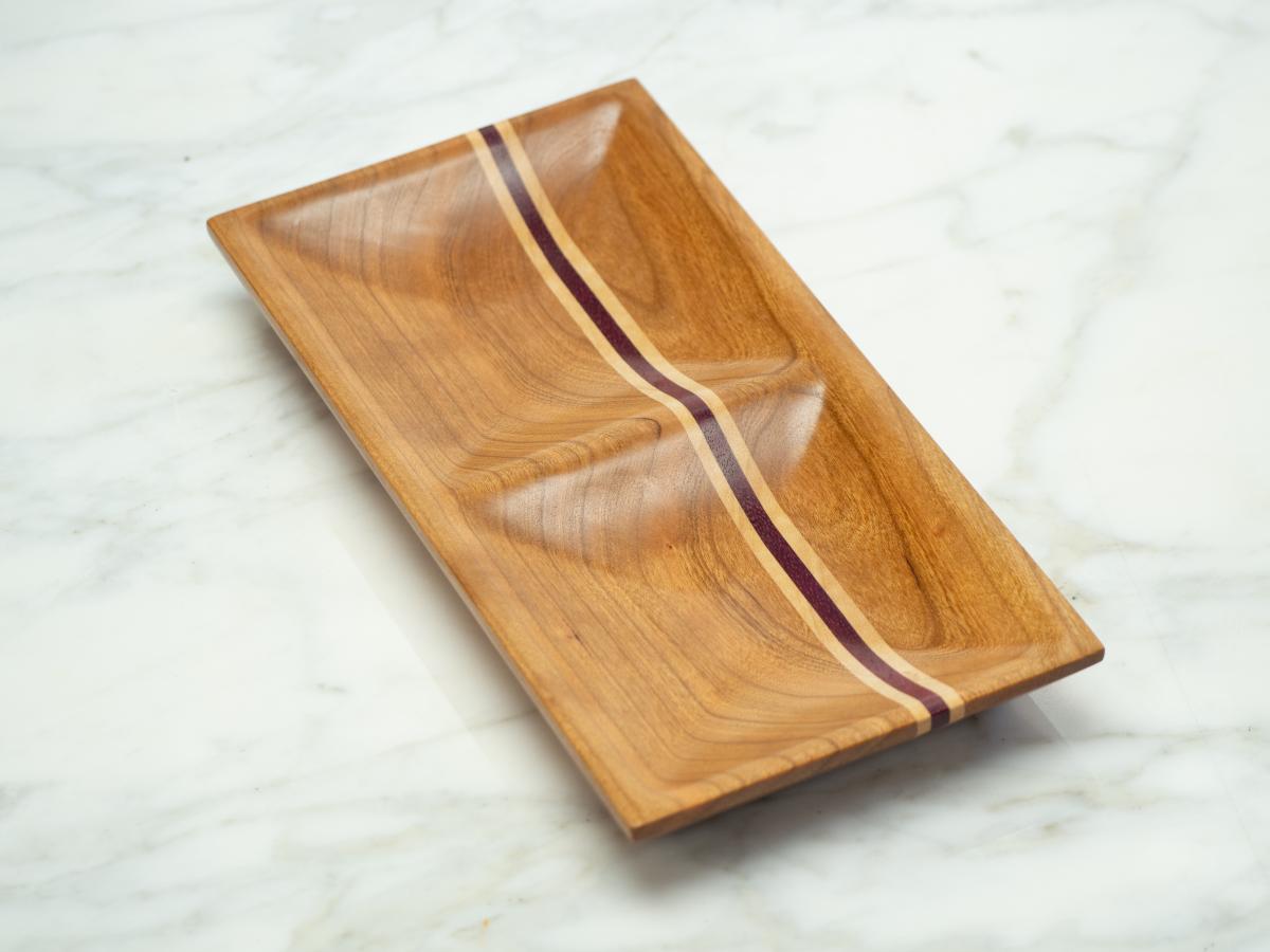 Cherry/Maple/Padouk Jewelry Dish, Valet Tray picture