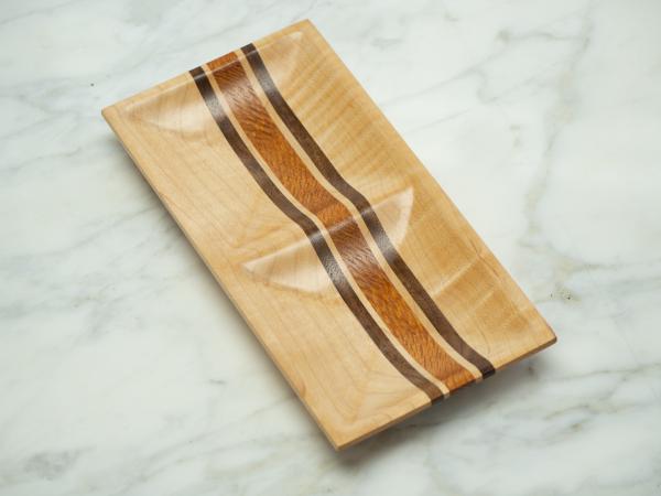 Maple/Walnut/Lacewood Jewelry Dish, Valet Tray picture