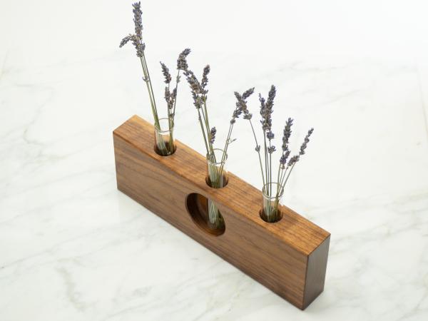 Walnut Bud Vase