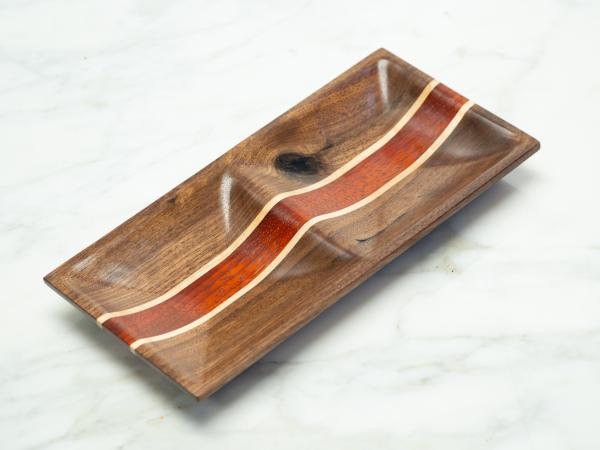 Walnut/Maple/Padauk Jewelry Dish, Catch-all picture