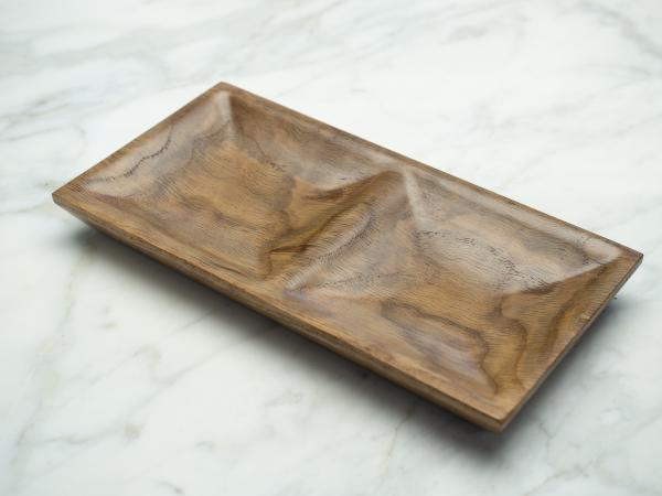 Curly Oak Jewelry Dish, Valet Tray picture