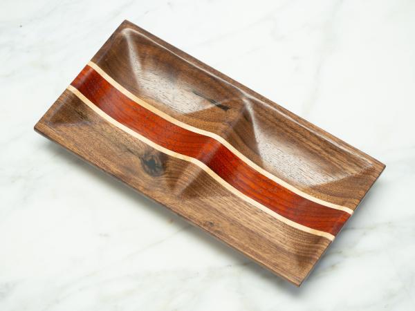 Walnut/Maple/Padauk Jewelry Dish, Catch-all picture